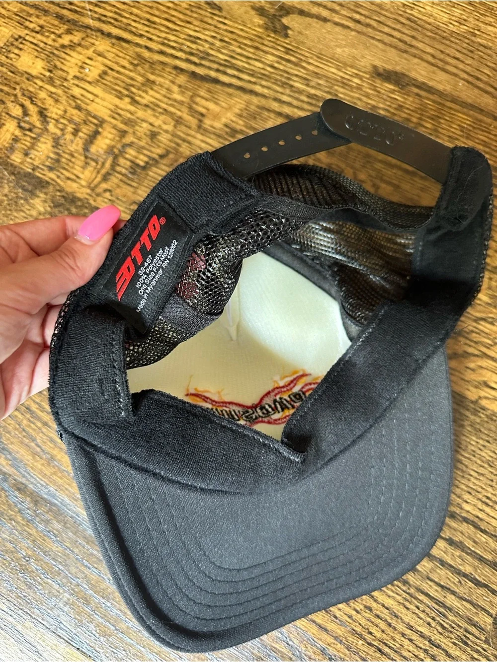 PACSUN Flame adjustable trucker hat